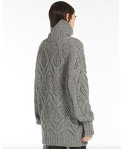 SPORTMAX Grauer, oversized Strick