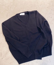 SPORTMAX Schwarzer Wolle-Kaschmir Pullover