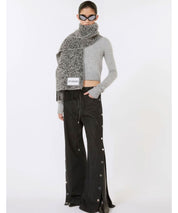 Sportmax-galante-black-denim-knopfleiste-am bein-aufknöpfbares-stylealbum