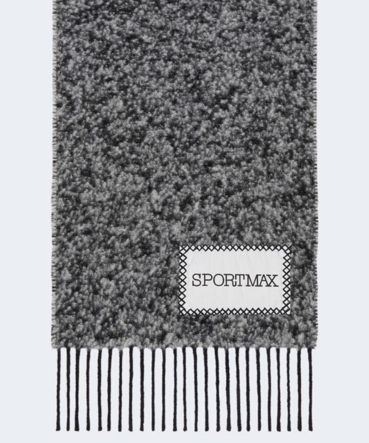 SPORTMAX Graumelierter Wollschal