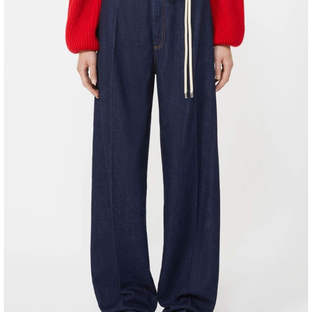 Sportmax-nembi-raw-denim-70s-jeans-belted-pants-trousers-stylealbum