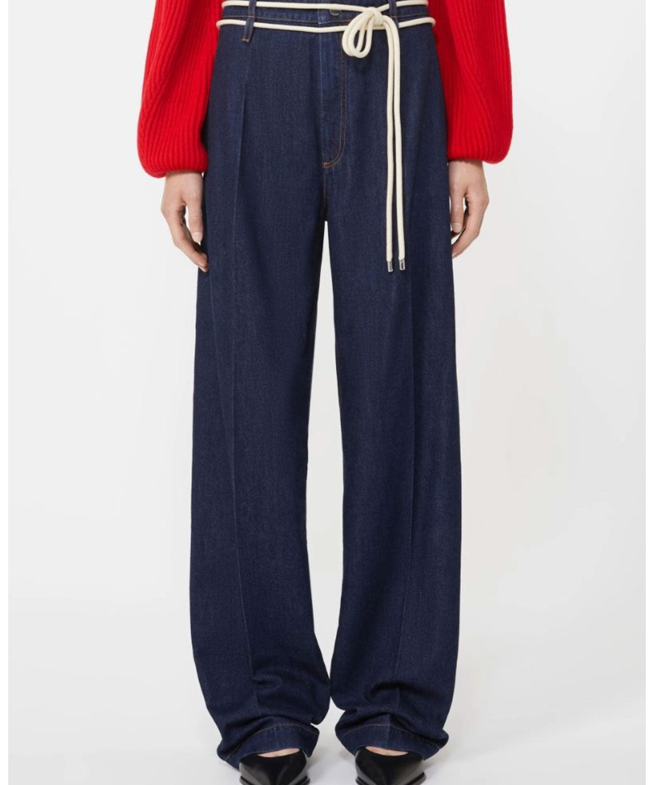 Sportmax-nembi-raw-denim-70s-jeans-belted-pants-trousers-stylealbum