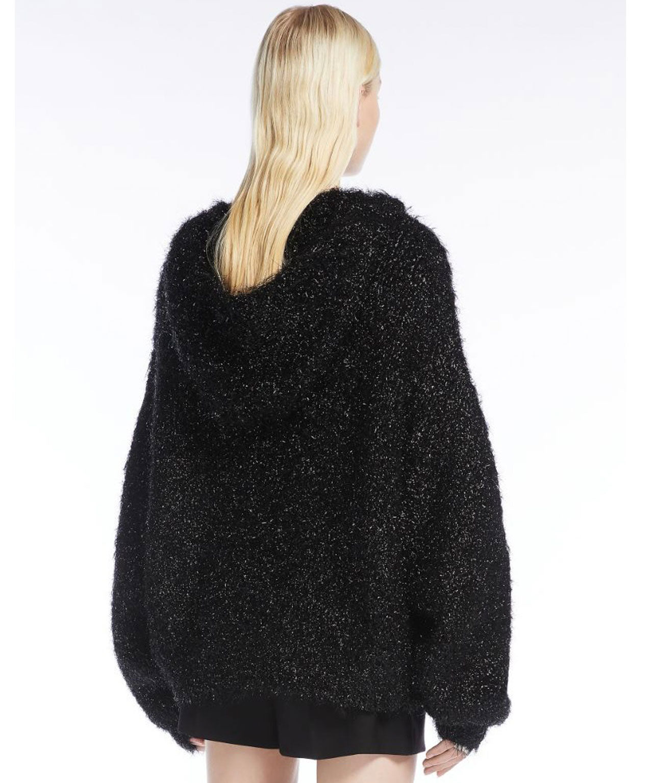 SPORTMAX Schwarzer Strickhoodie