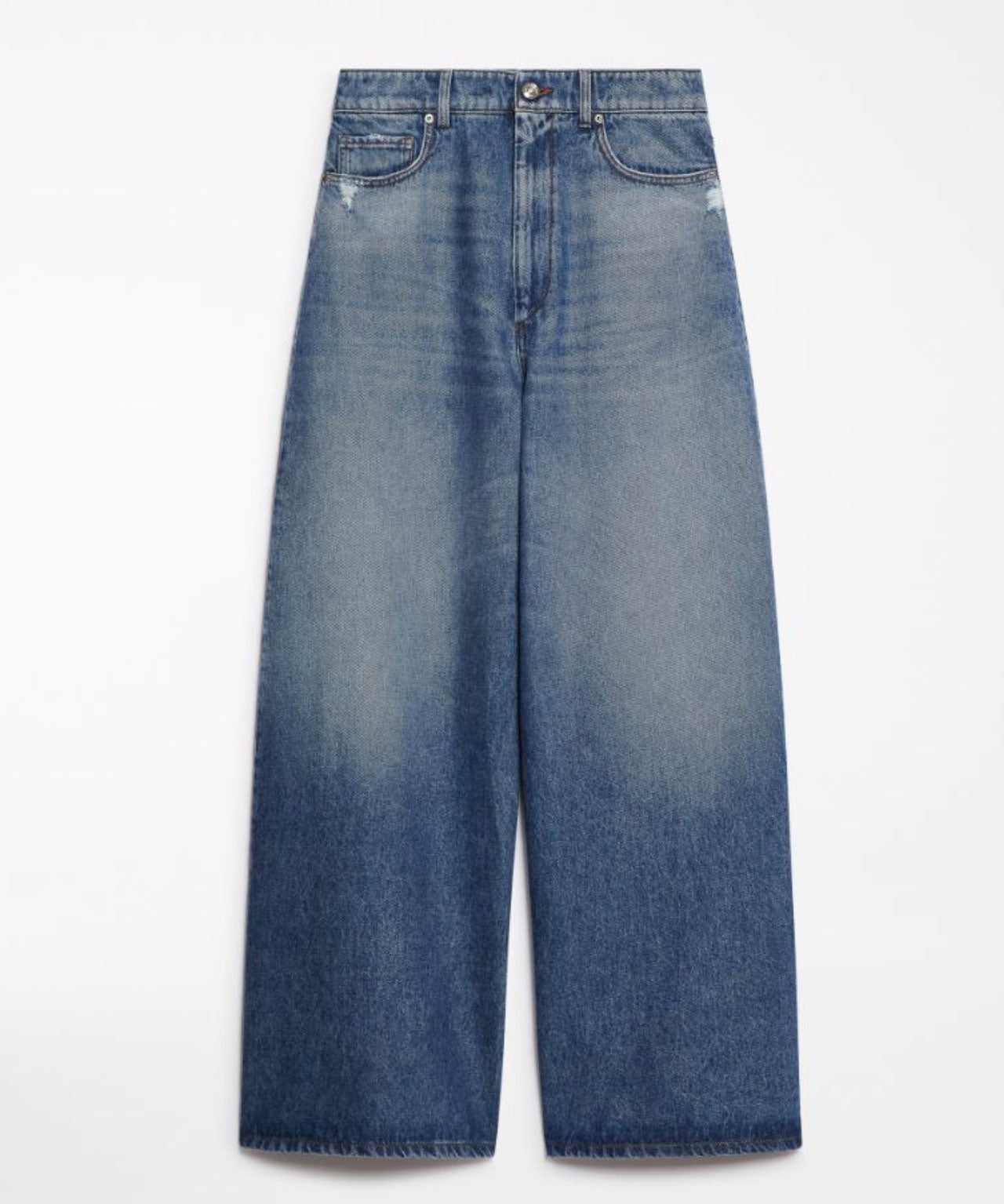 SPORTMAX Baggy Jeans mit weitem, ausgestellten Bein