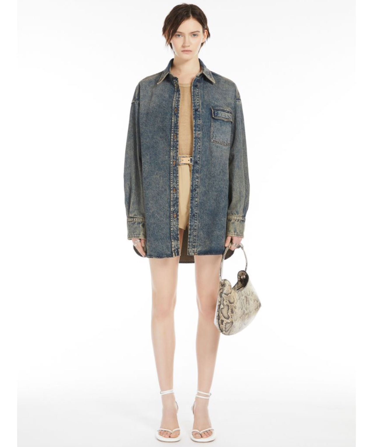 SPORTMAX Oversized Denimhemd