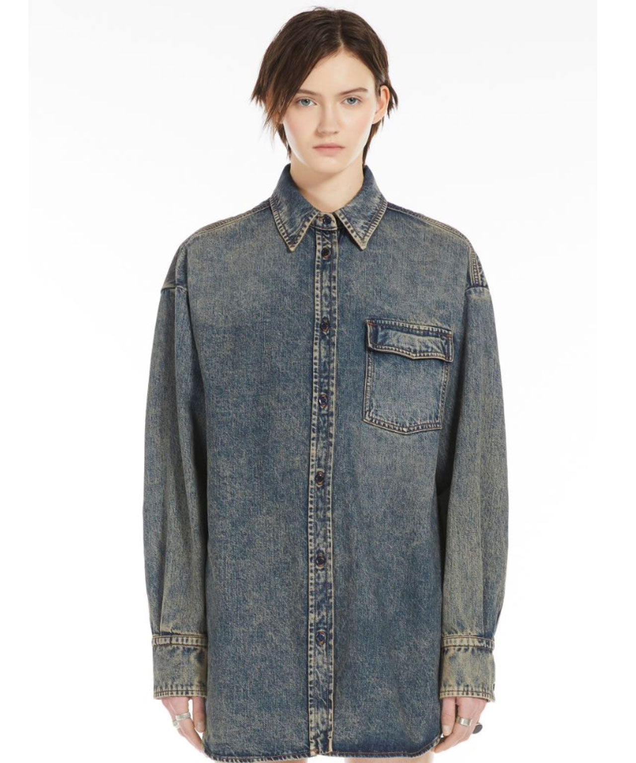 SPORTMAX Oversized Denimhemd