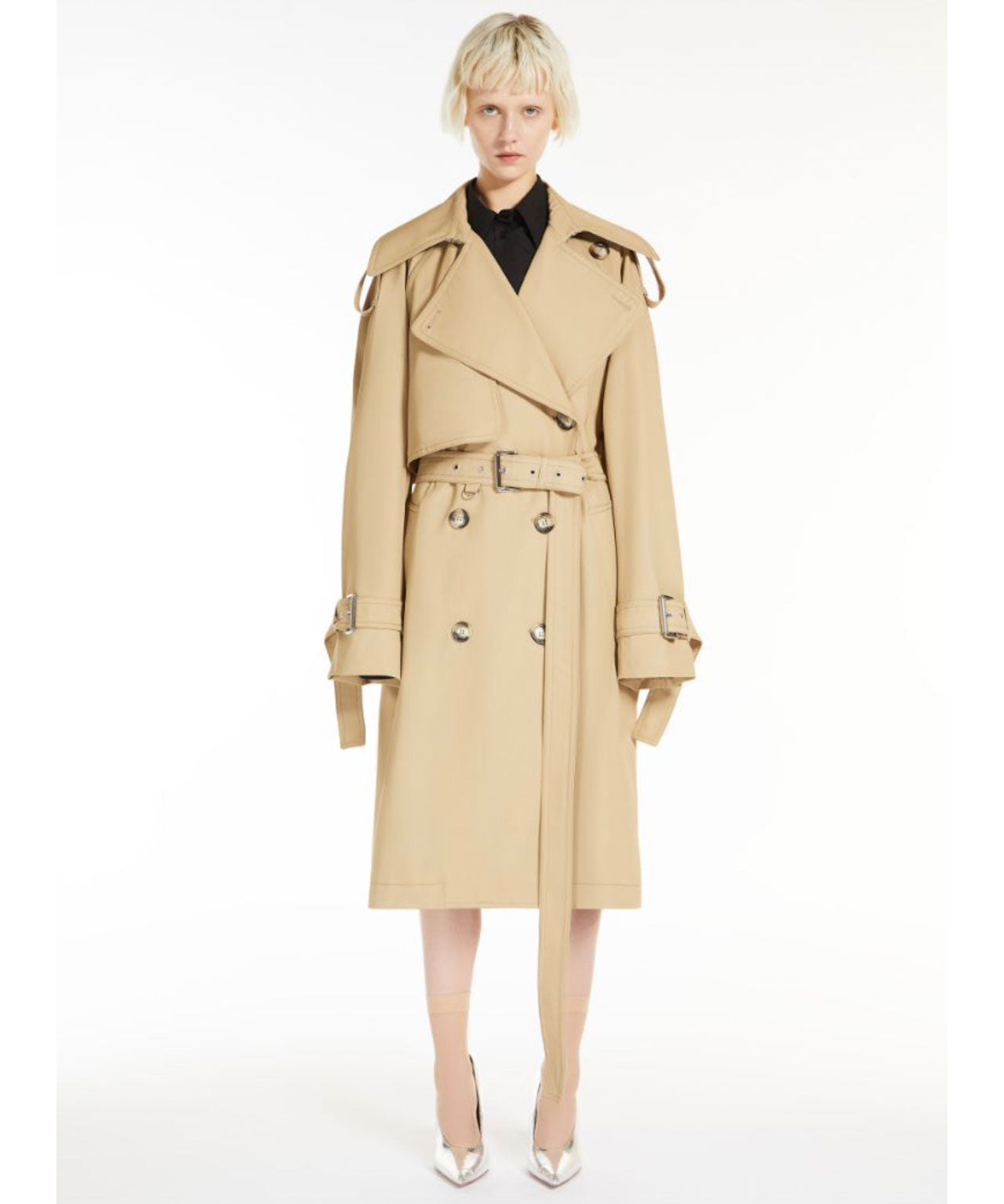SPORTMAX Trenchcoat mit wasserabweisender Beschichtung