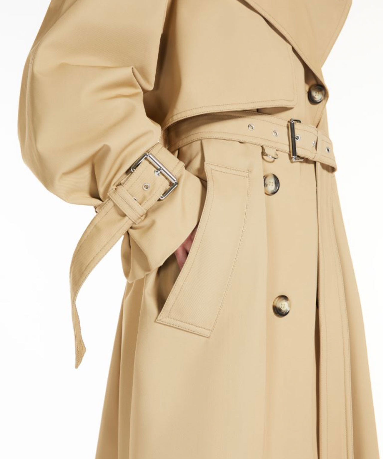 SPORTMAX Trenchcoat mit wasserabweisender Beschichtung