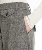 SPORTMAX Graumelierte Anzughose