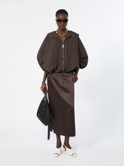 SPORTMAX Dunkelbrauner Techblouson