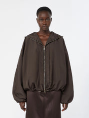SPORTMAX Dunkelbrauner Techblouson