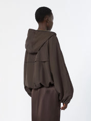 SPORTMAX Dunkelbrauner Techblouson