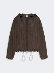 SPORTMAX Dunkelbrauner Techblouson