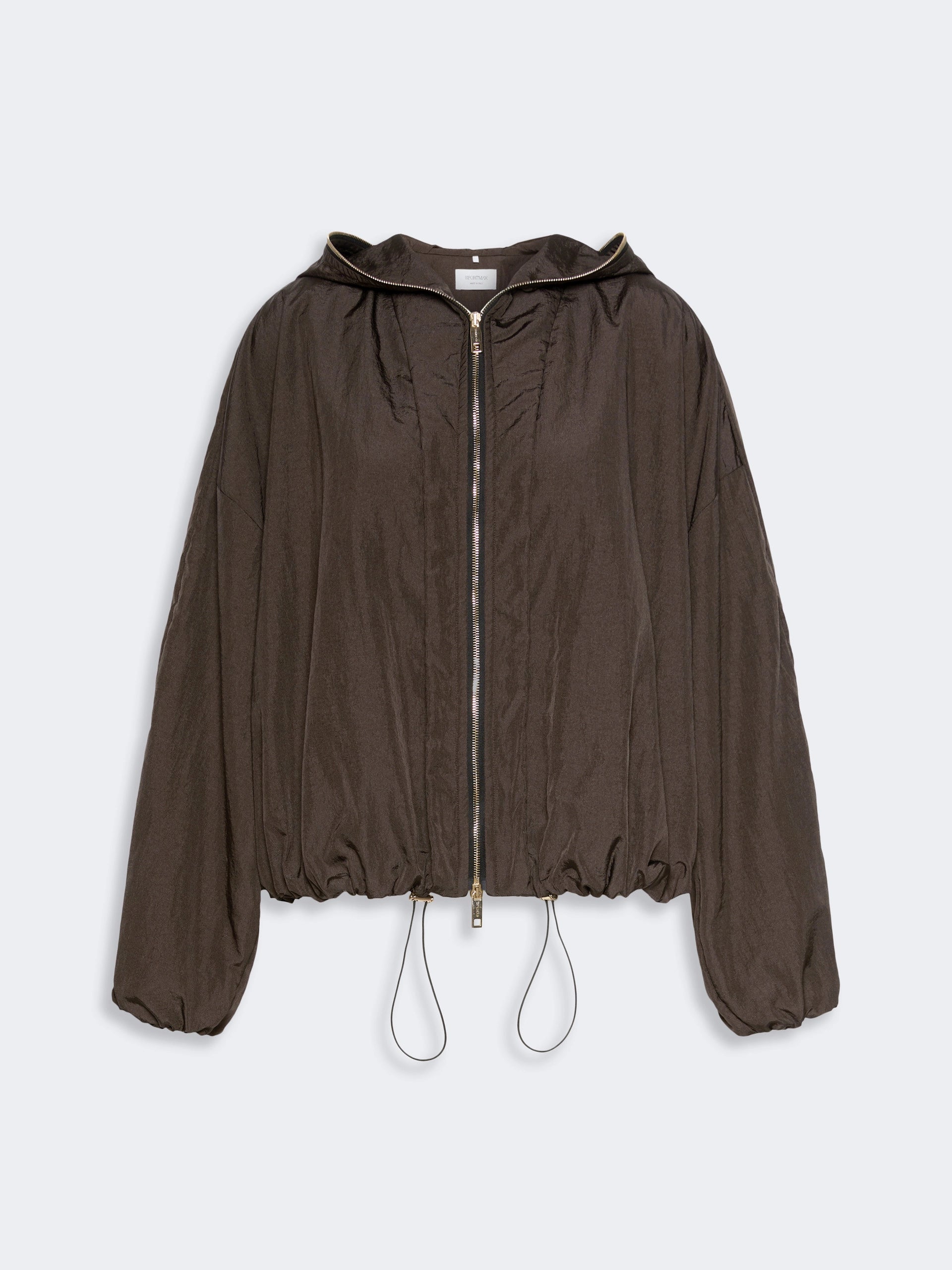 SPORTMAX Dunkelbrauner Techblouson