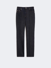 SPORTMAX Schmale Raw Denim mit Saum Detail