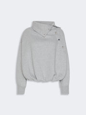 Sportmax Sweatshirt mit asymmetrischem Verschluss – Gesamtansicht