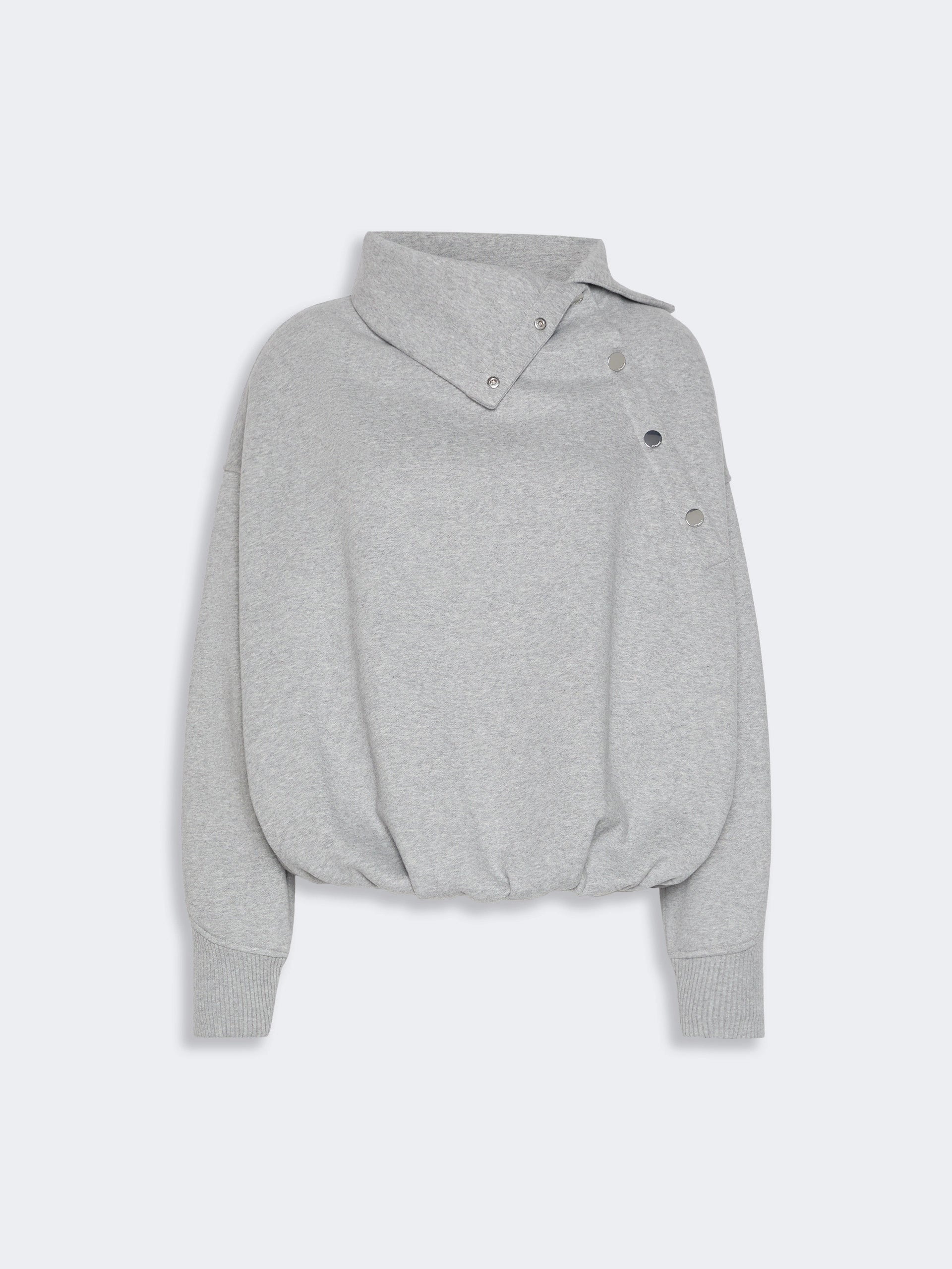 Sportmax Sweatshirt mit asymmetrischem Verschluss – Gesamtansicht
