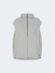SPORTMAX Hoodieweste in grau Melange