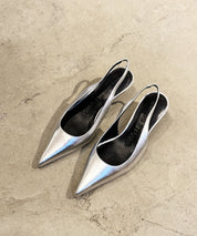 STAND STUDIO Silberne Kittenheels