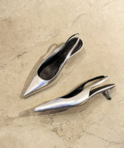 STAND STUDIO Silberne Kittenheels