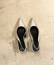 STAND STUDIO Silberne Kittenheels