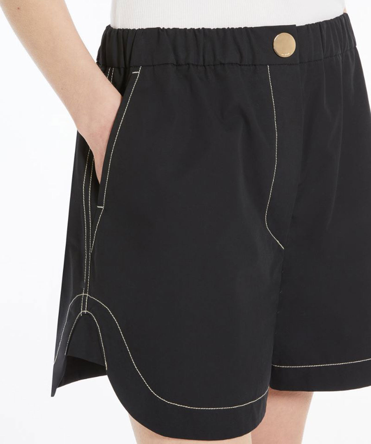 SPORTMAX Schwarze Baseball Short