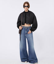 SPORTMAX Weite Jeans mit Denimgürtel