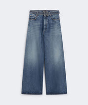 SPORTMAX Weite Jeans mit Denimgürtel