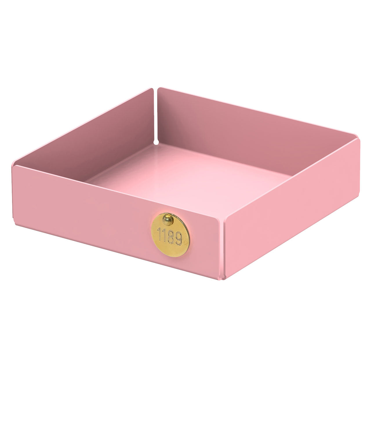 Metallablage in Rosa