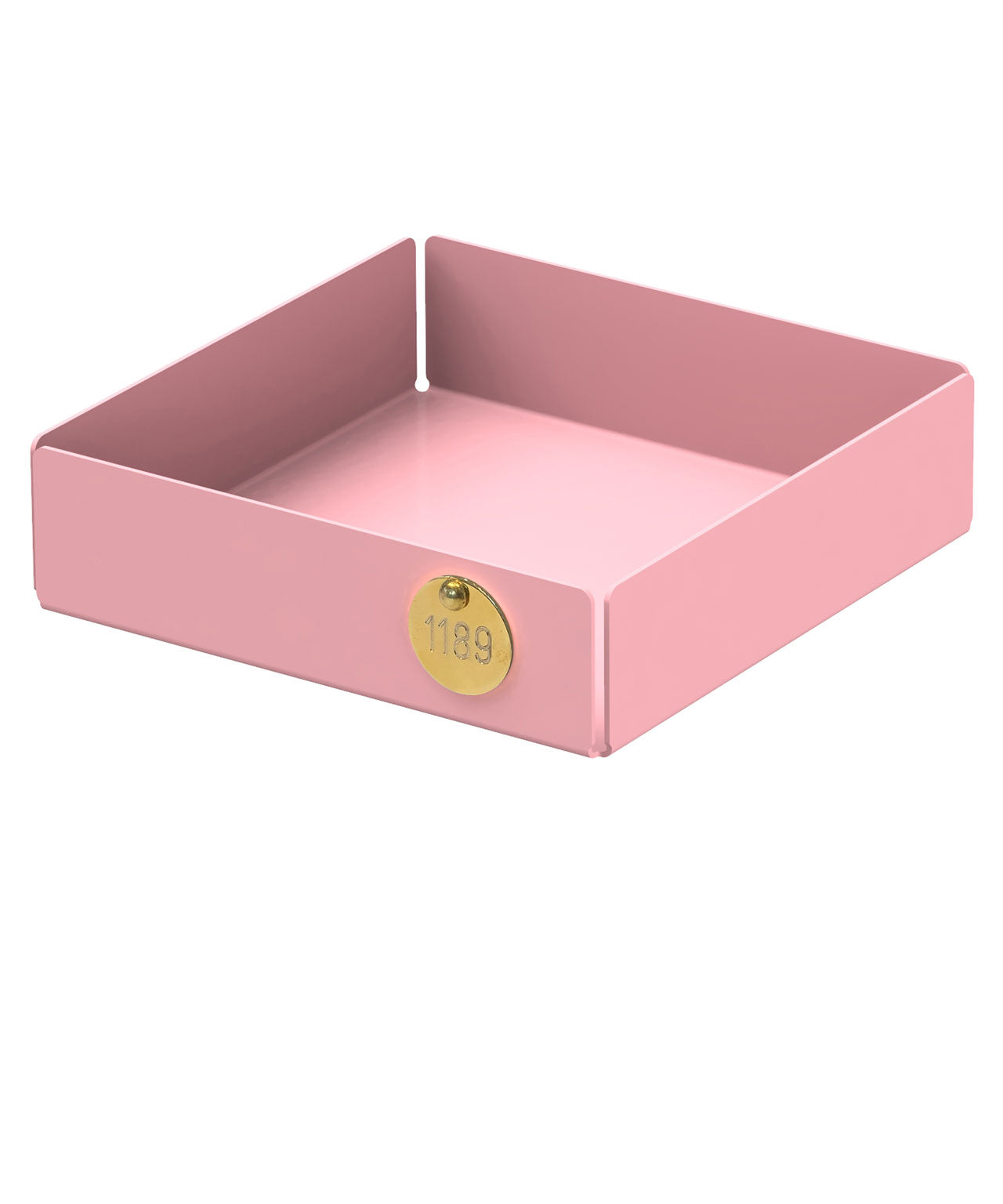 Metallablage in Rosa