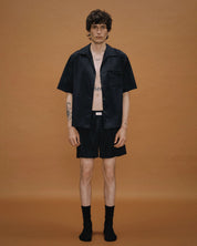 Entire Studios Schwarze Pyjamashorts