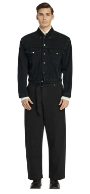 Entire Studios Schwarze Jeans mit Gürtel