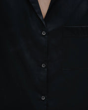 Entire Studios Schwarzes Pyjamahemd