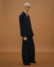 Entire Studios Schwarzes Pyjamahemd