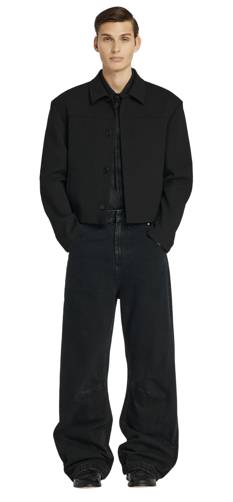 Entire Studios Blackdenim mit Barrelleg