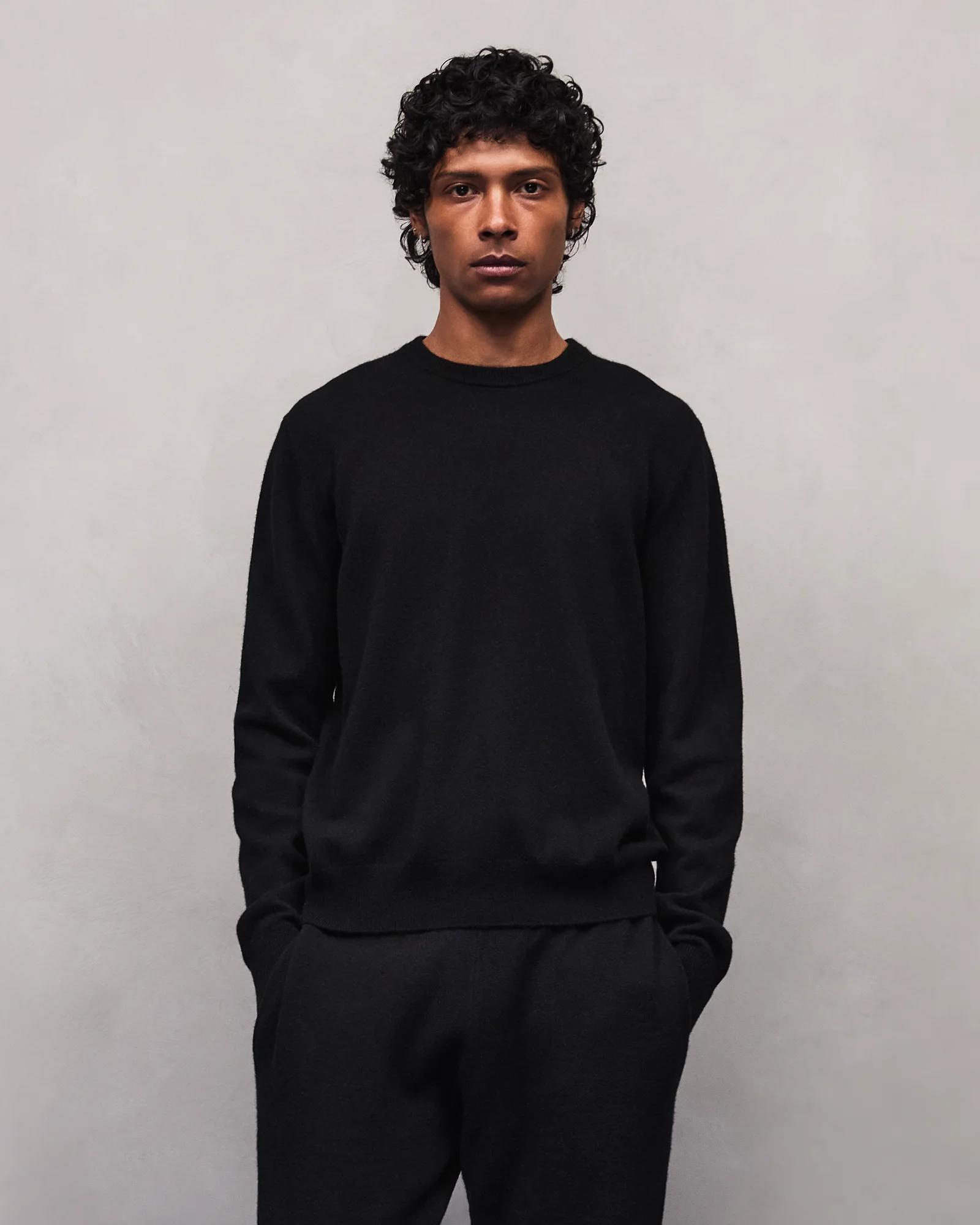 ENTIRE STUDIOS Schwarzer Pullover aus Wolle/Cashmere – Ansicht 3