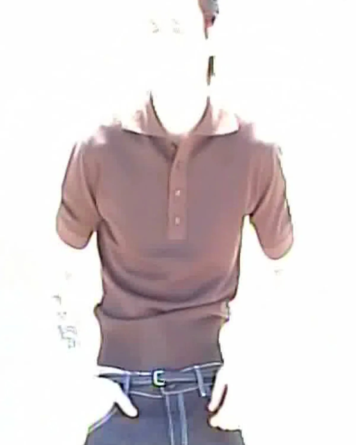 Entire Studios Nougatbraunes Strickpolo – Ansicht 4