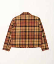 CARNE BOLLENTE Kariertes Workerjacket mit Patches