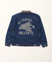 CARNE BOLLENTE Gefütterte Jeansjacke