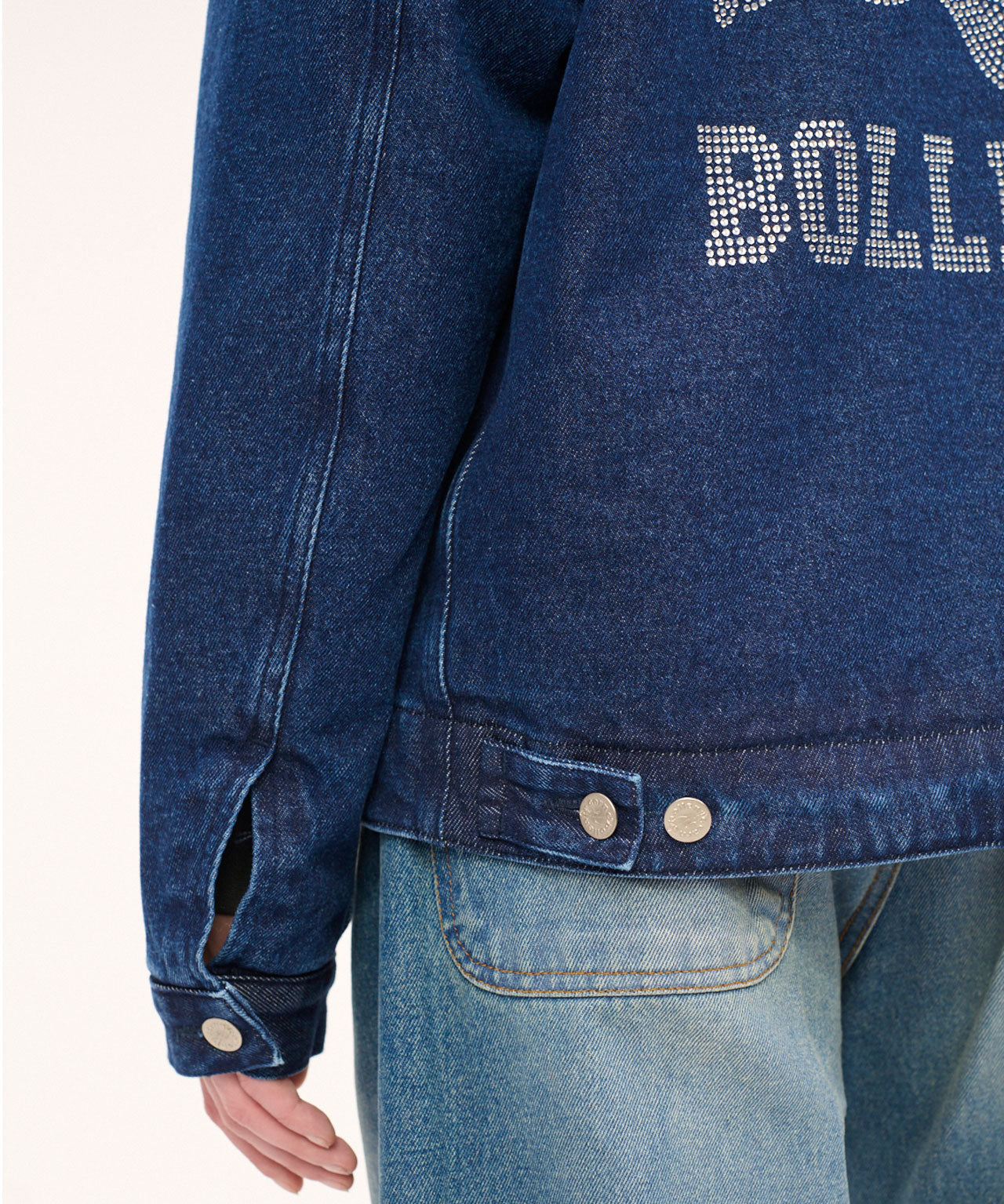 CARNE BOLLENTE Gefütterte Jeansjacke