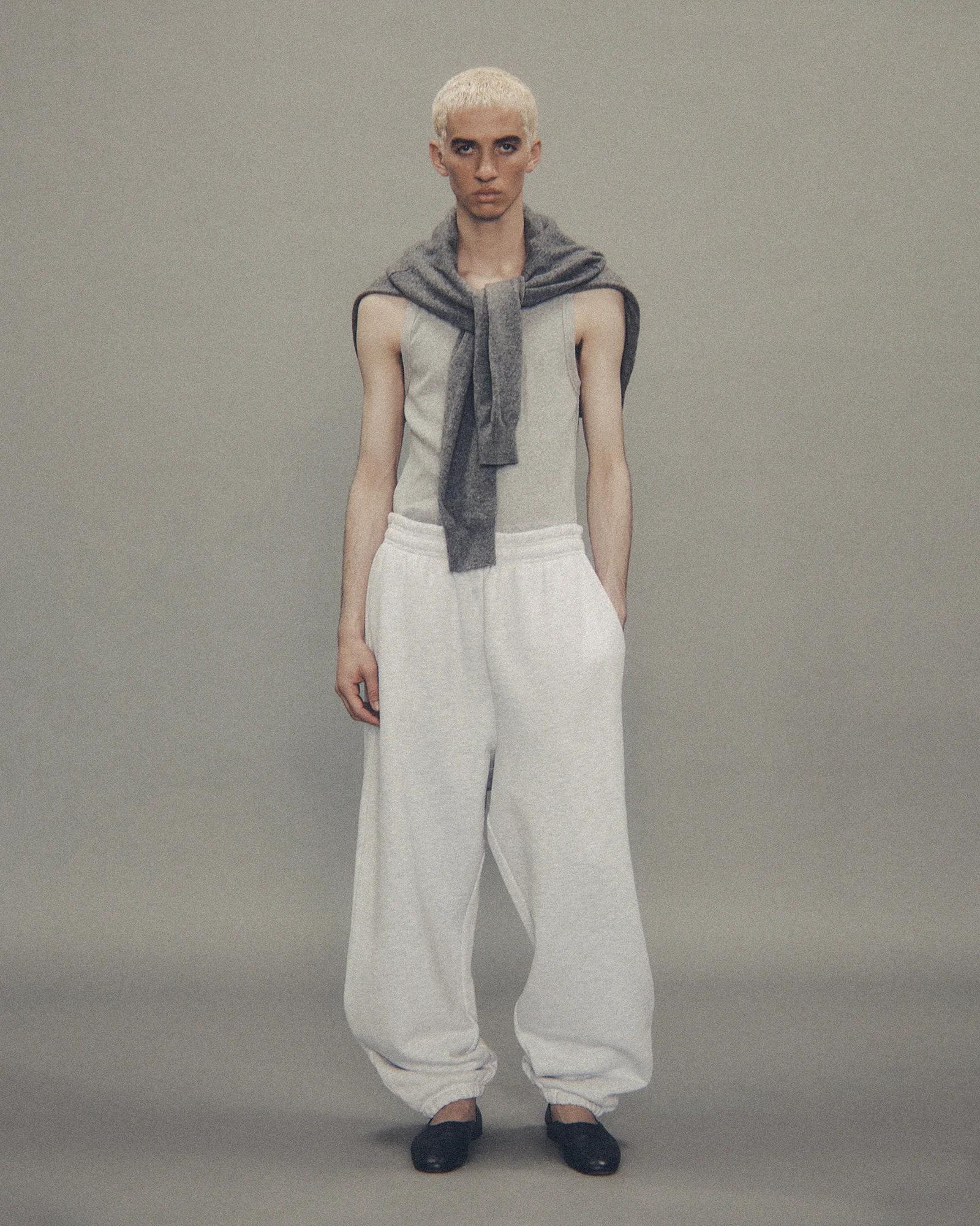 ENTIRE STUDIOS Graues Ripptanktop – Ansicht 2
