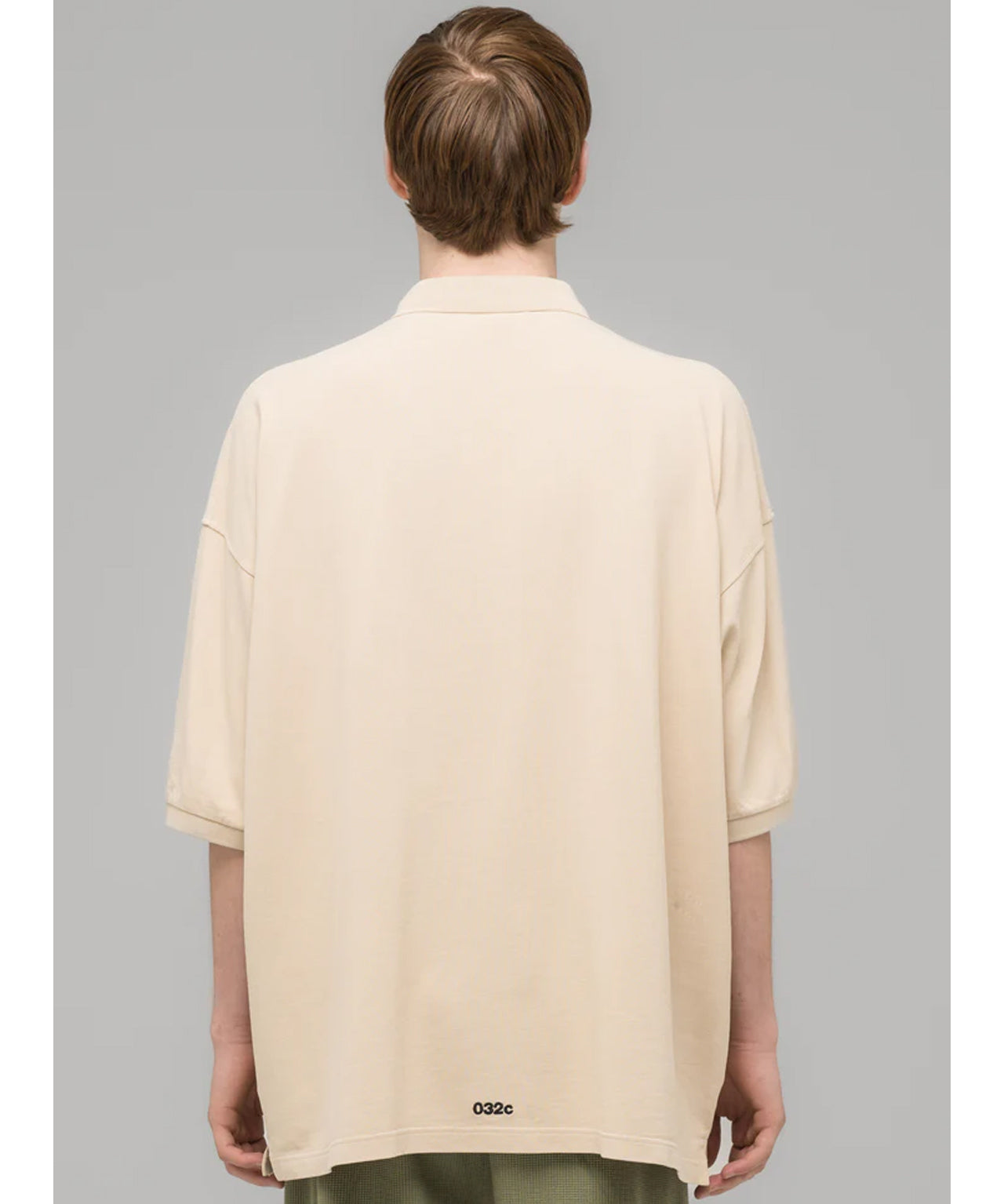 032C Beiges Oversized Poloshirt