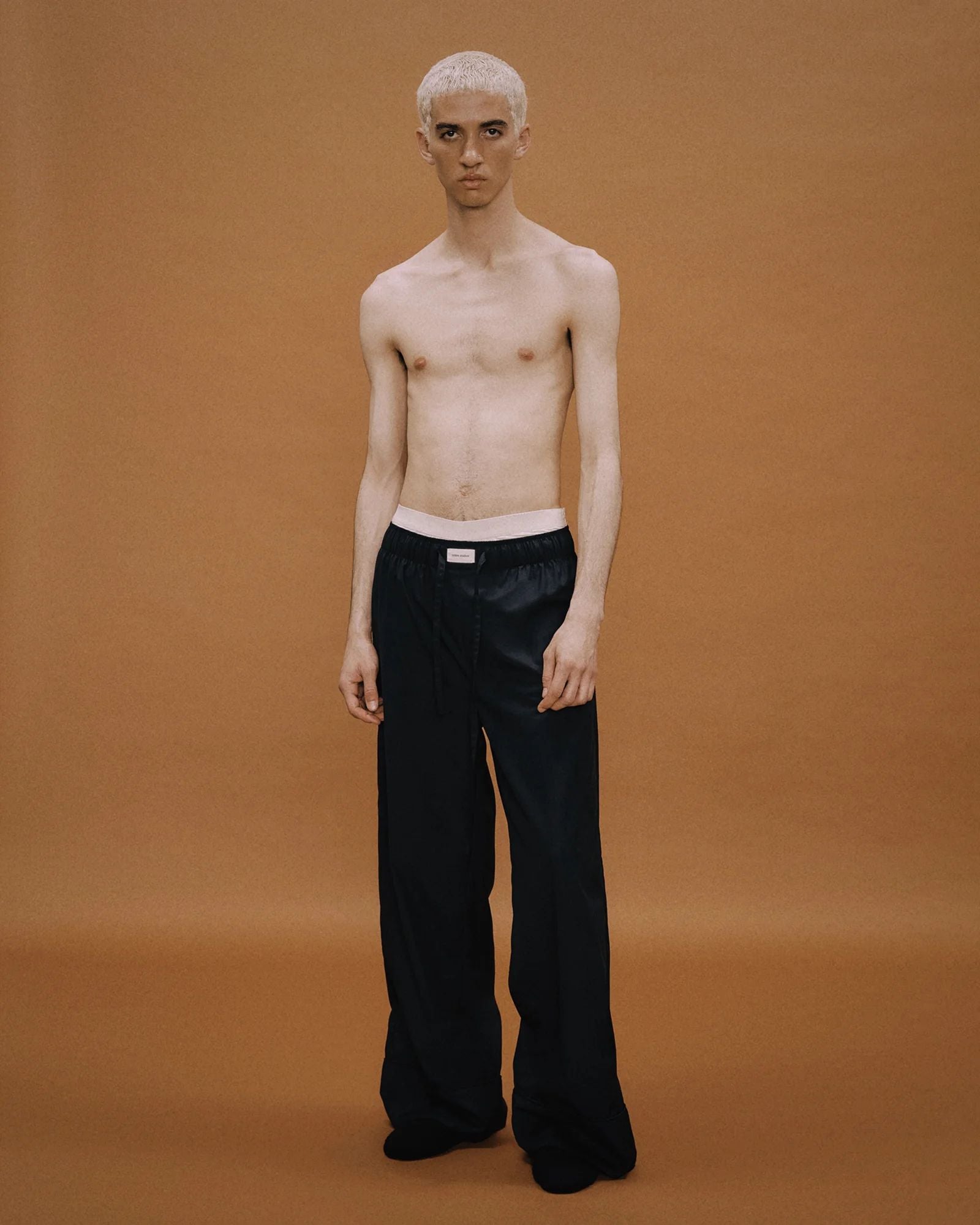 Entire Studios Schwarze Pyjamahose