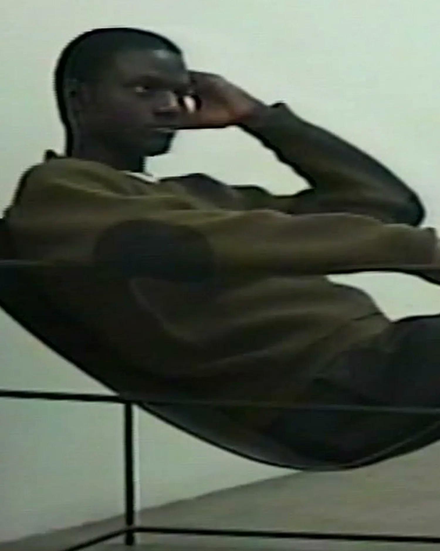 Entire Studios Olivgrüner Grobstrickpullover – Ansicht 5