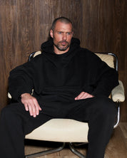 Entire Studios Schwarzer, schwerer Sweathoodie