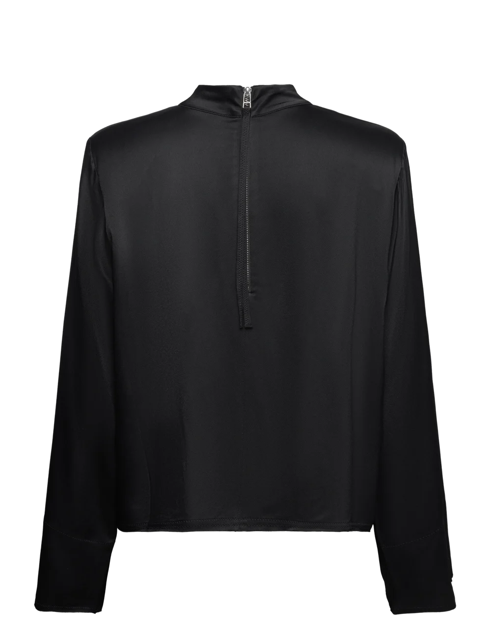 HOUSE OF DAGMAR Schwarze Satinbluse