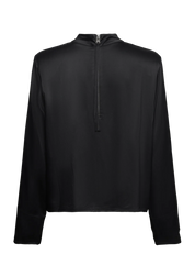 HOUSE OF DAGMAR Schwarze Satinbluse