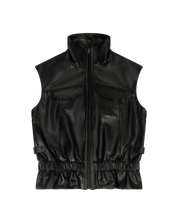 Entire Studios Schwarze Lederweste