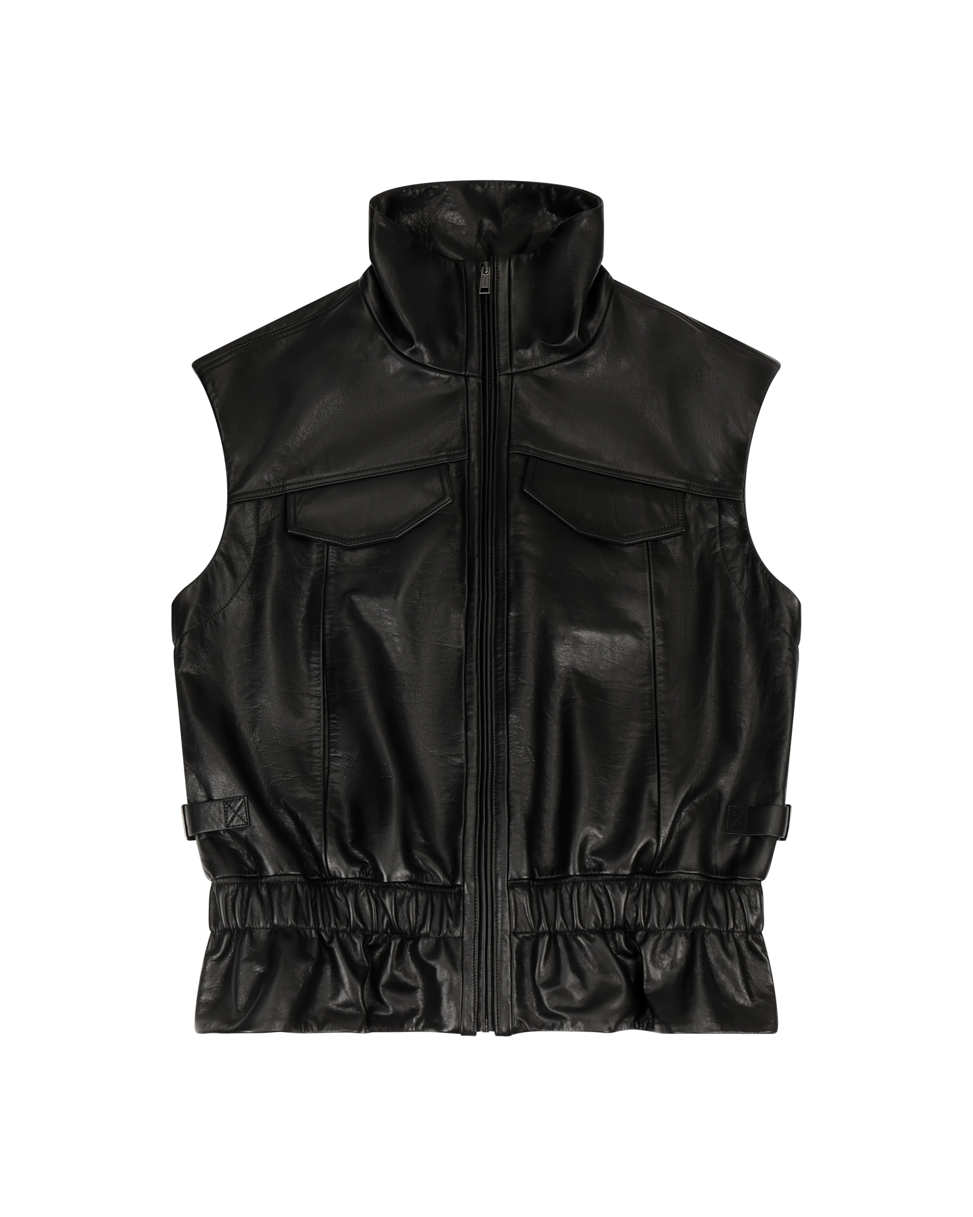 Entire Studios Schwarze Lederweste