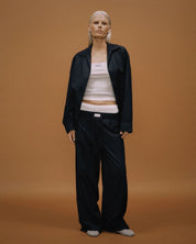 Entire Studios Schwarzes Pyjamahemd